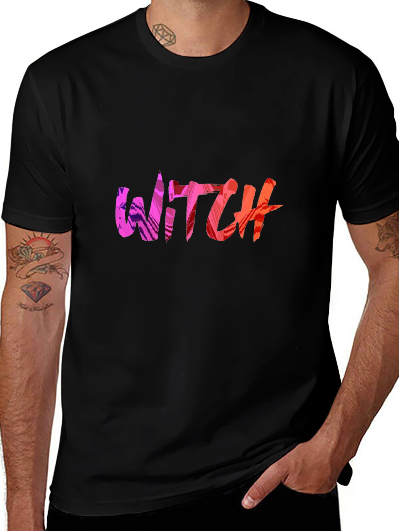 Witch Graphic Black T-Shirt