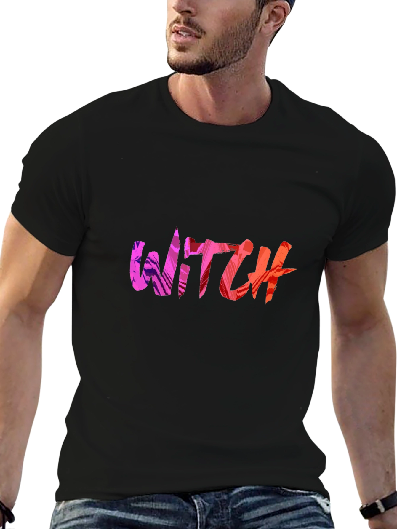 Witch Graphic Black T-Shirt