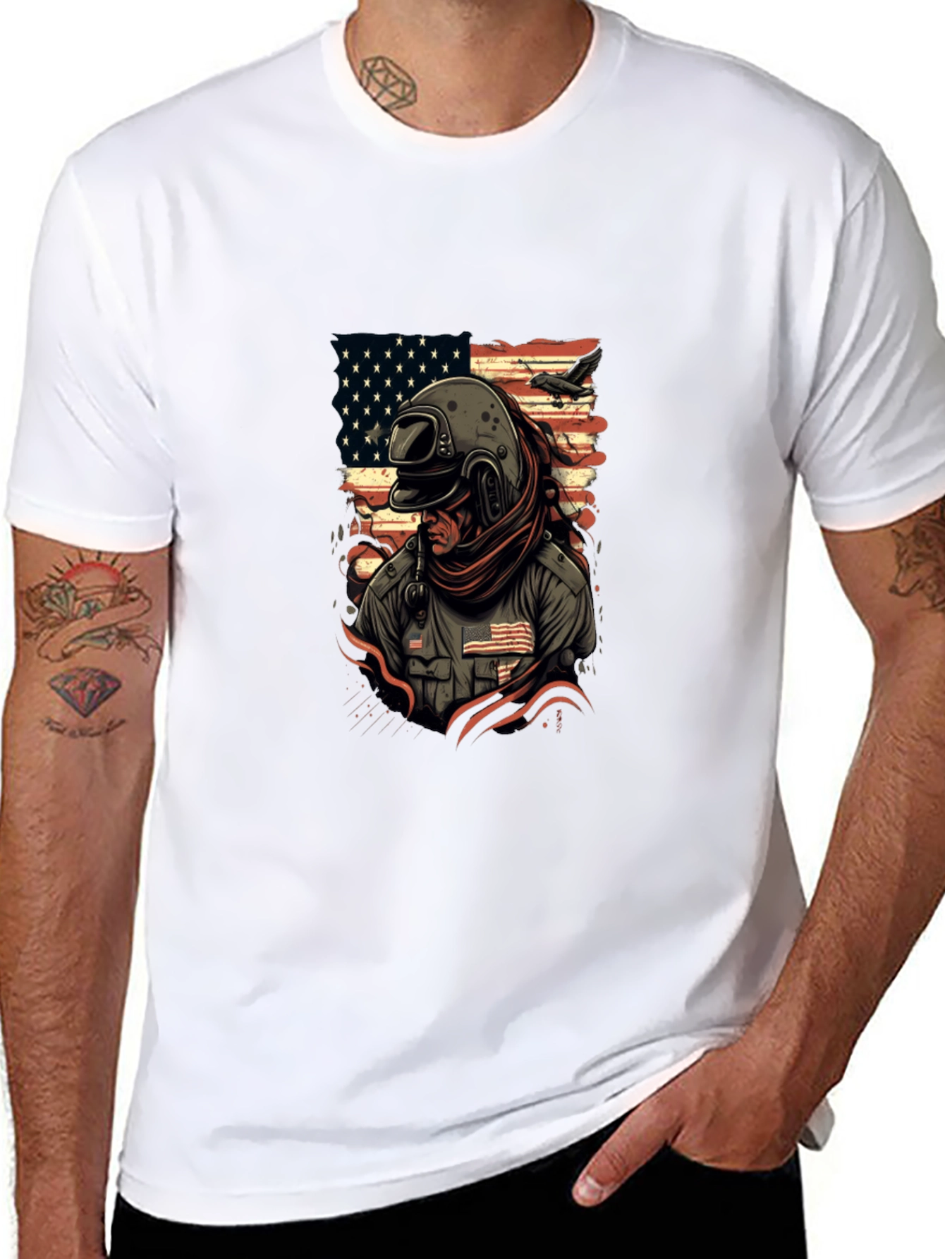 American Pilot Graphic T-Shirt