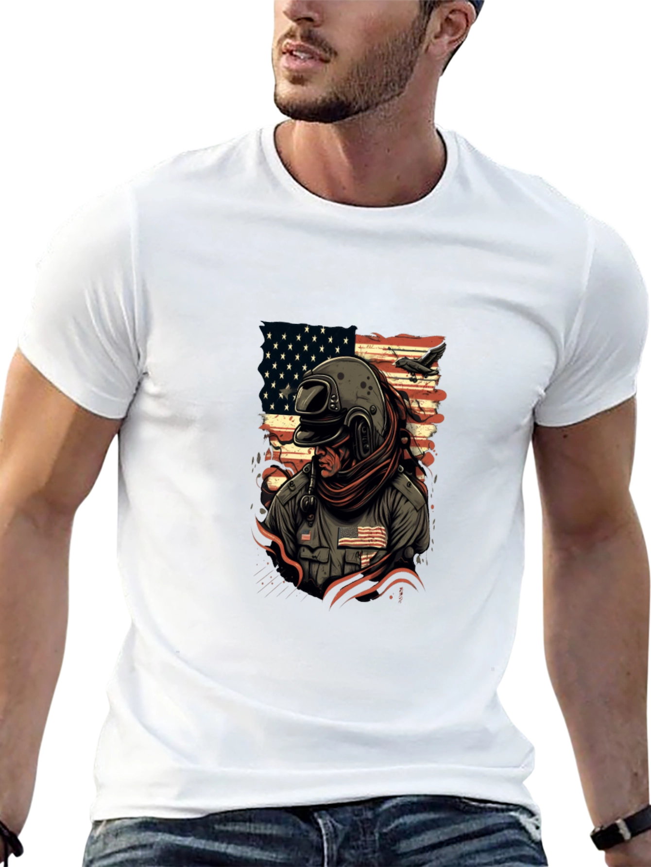 American Pilot Graphic T-Shirt