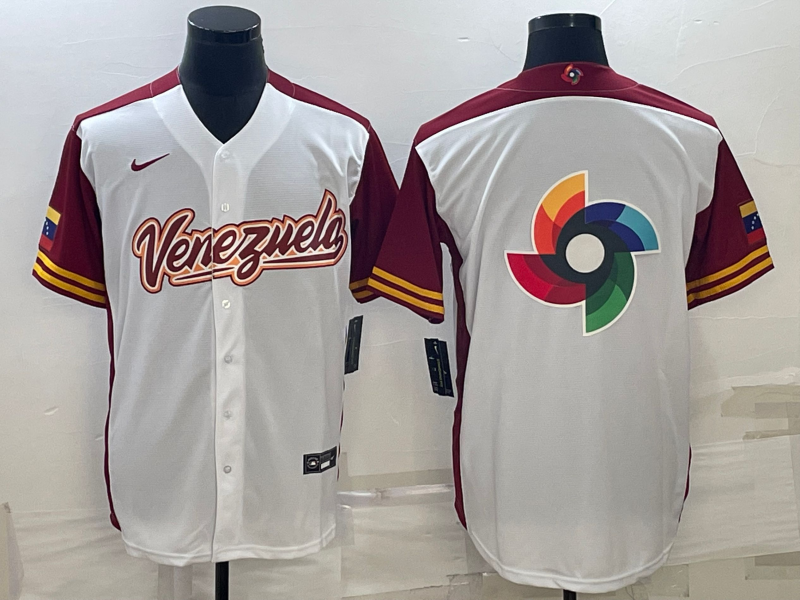 Men's 2023 World Baseball Classic Venezuela White Jerseys