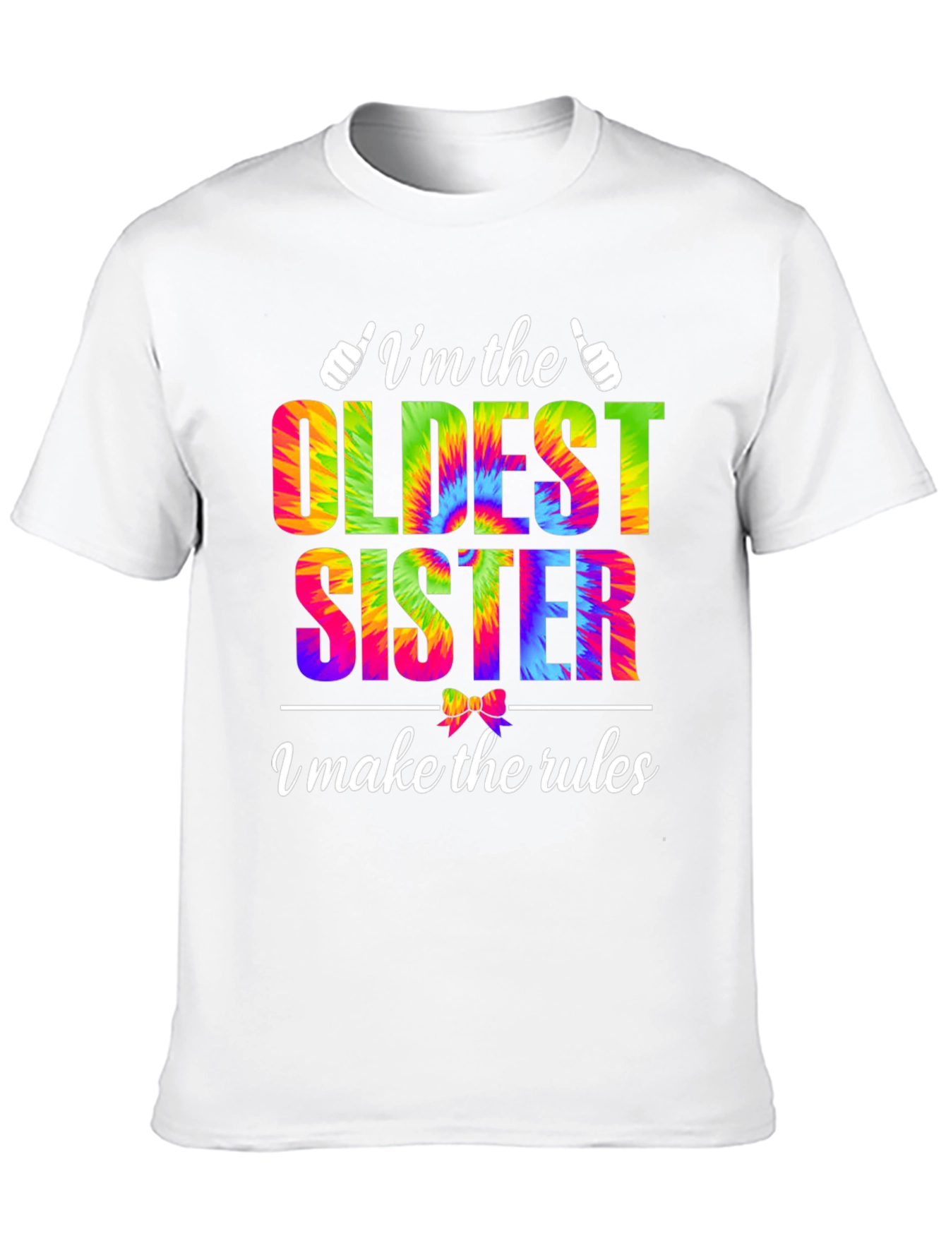 Oldest Sister Tie-Dye Graphic T-Shirt
