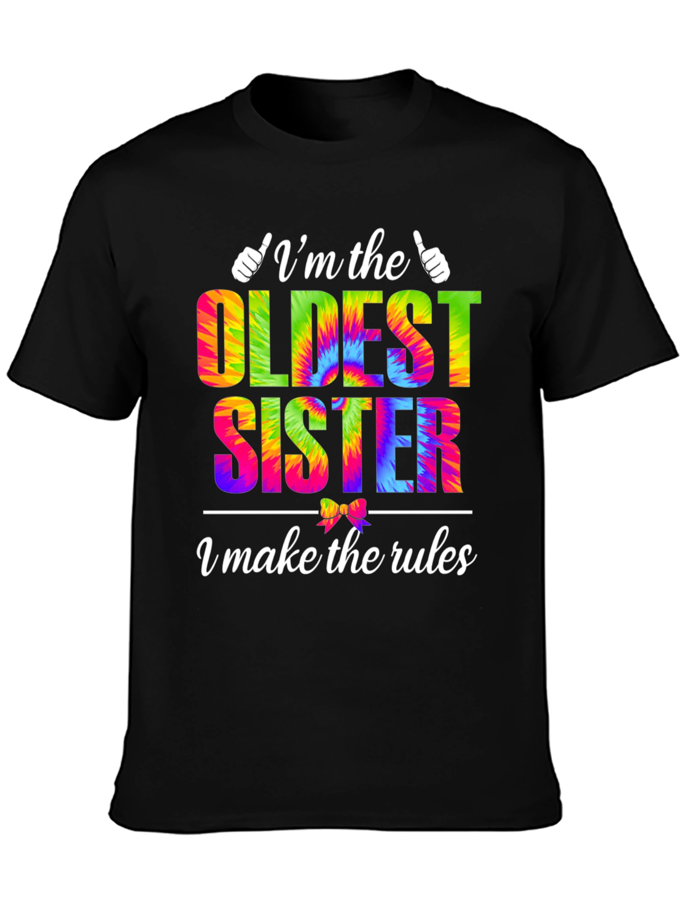 Oldest Sister Tie-Dye Graphic T-Shirt