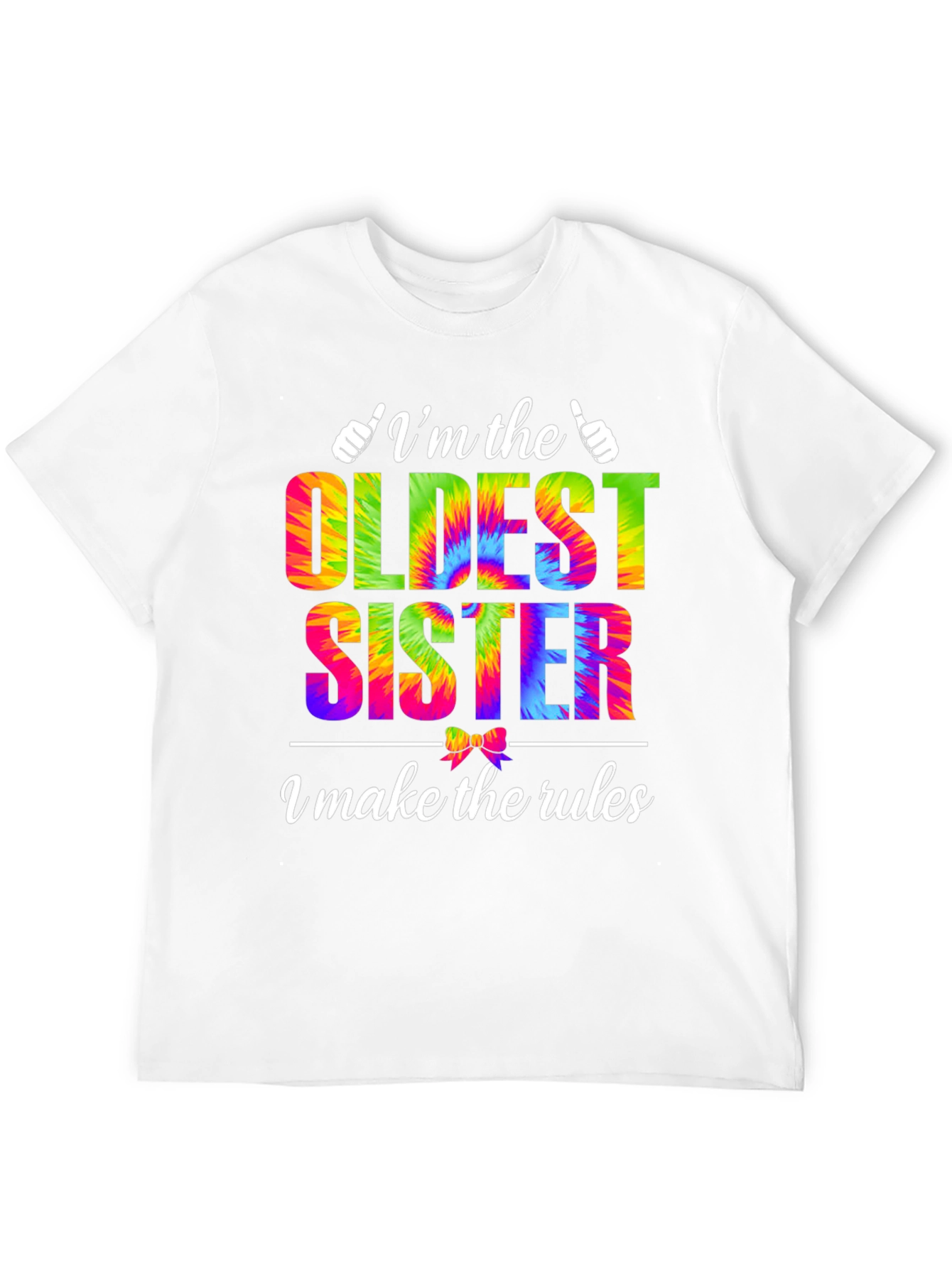 Oldest Sister Tie-Dye Graphic T-Shirt