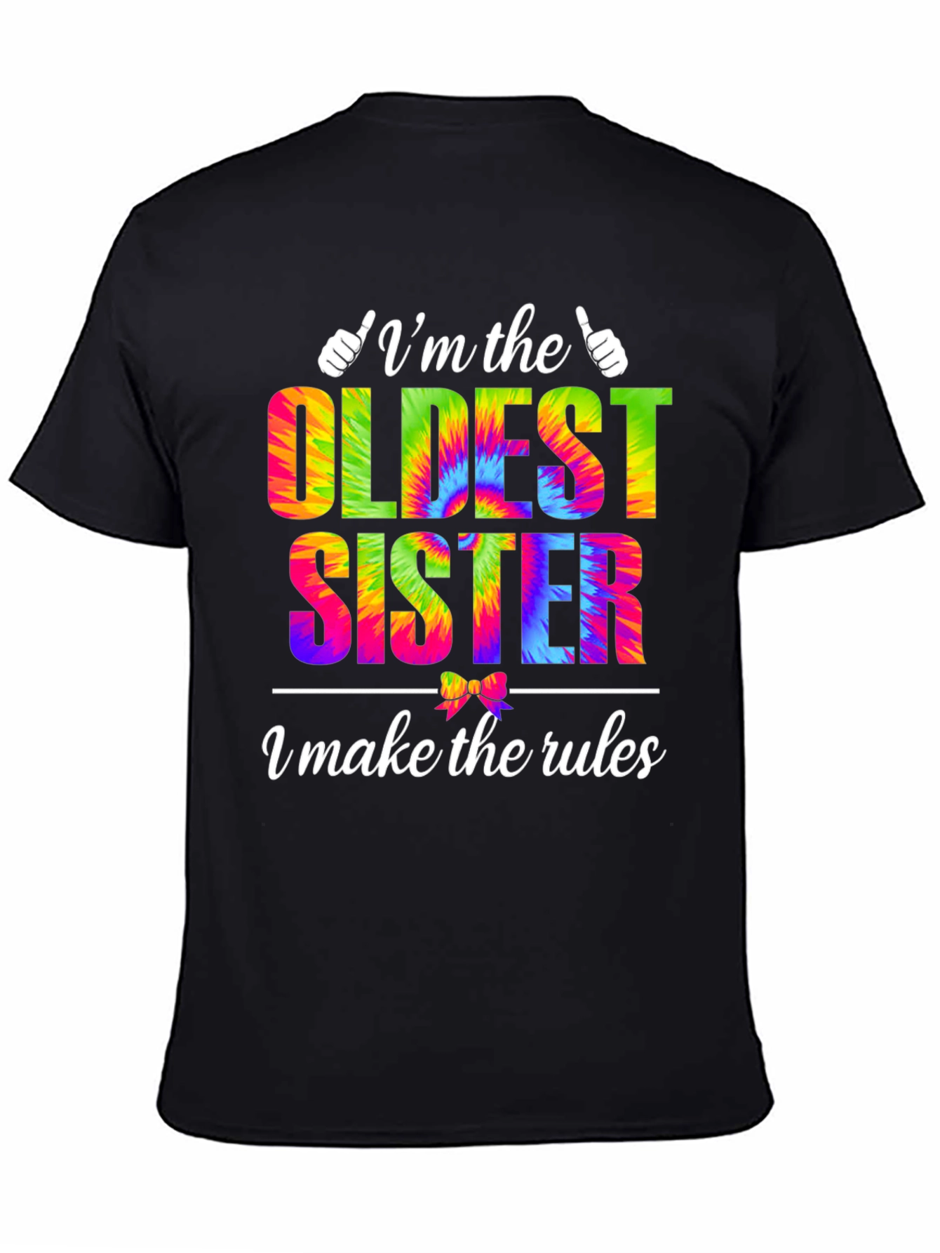 Oldest Sister Tie-Dye Graphic T-Shirt