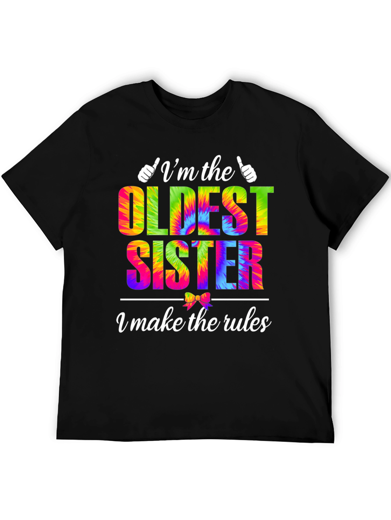 Oldest Sister Tie-Dye Graphic T-Shirt