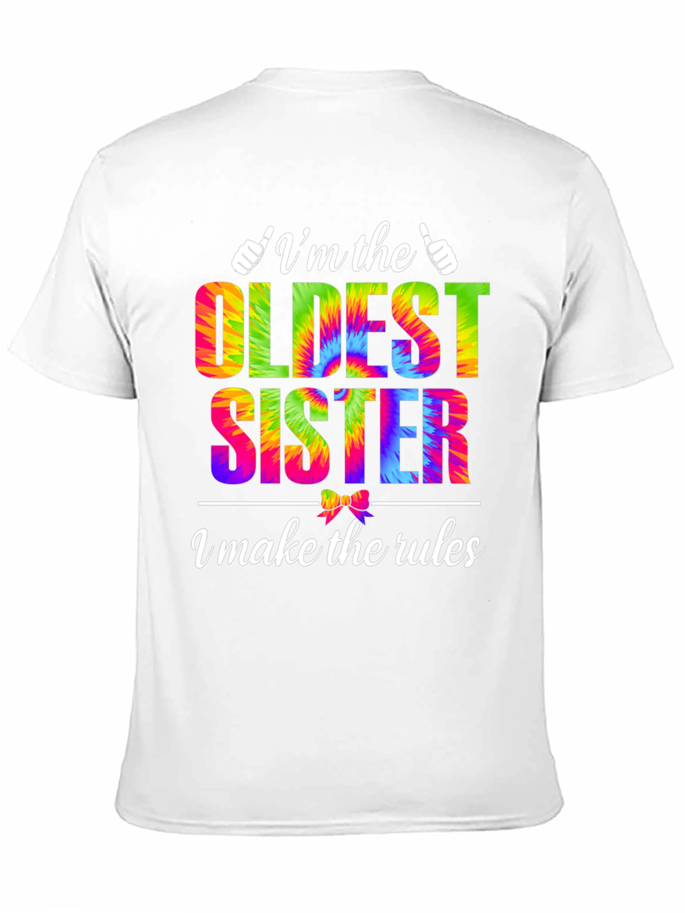 Oldest Sister Tie-Dye Graphic T-Shirt