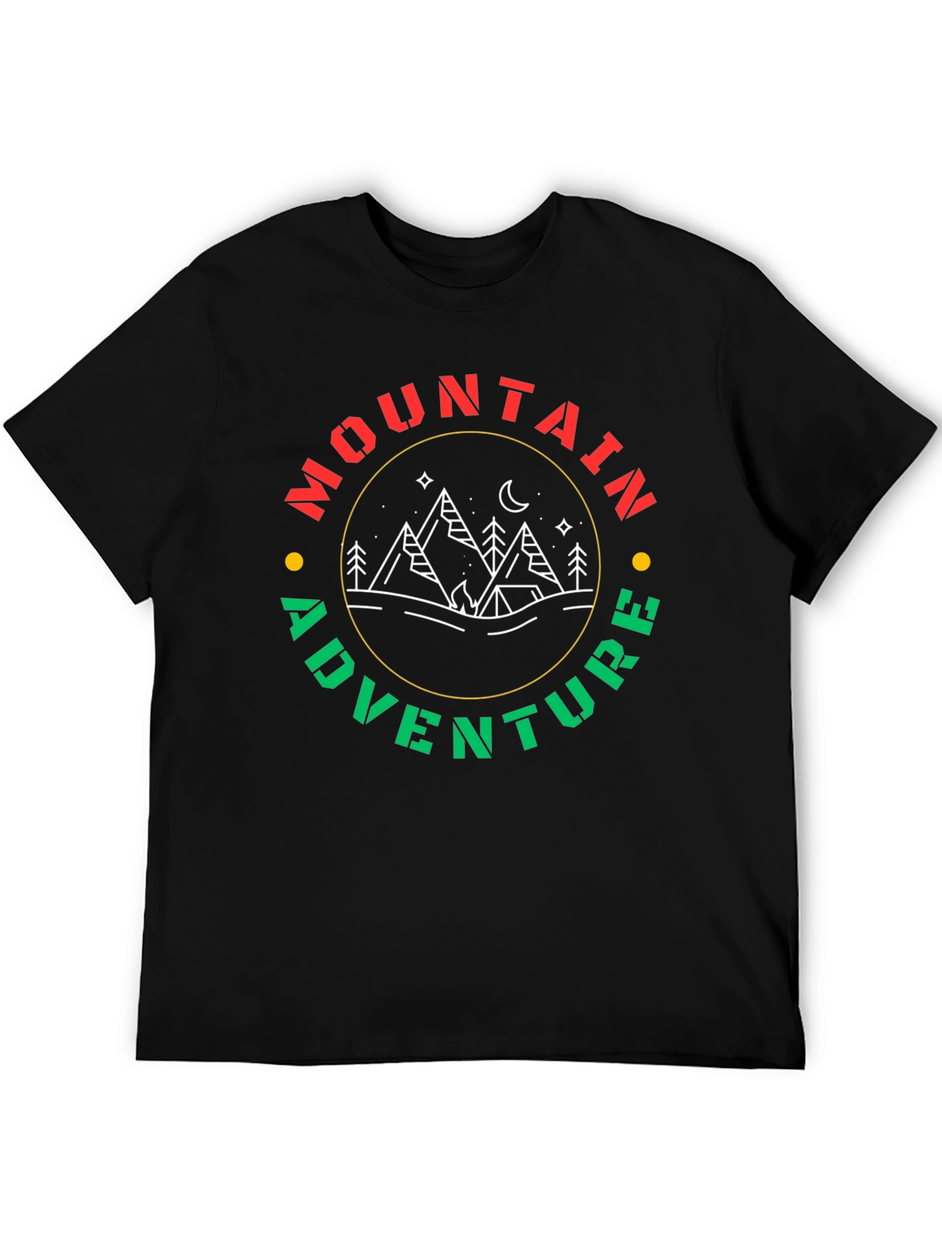 Mountain Adventure Graphic Tee - Black
