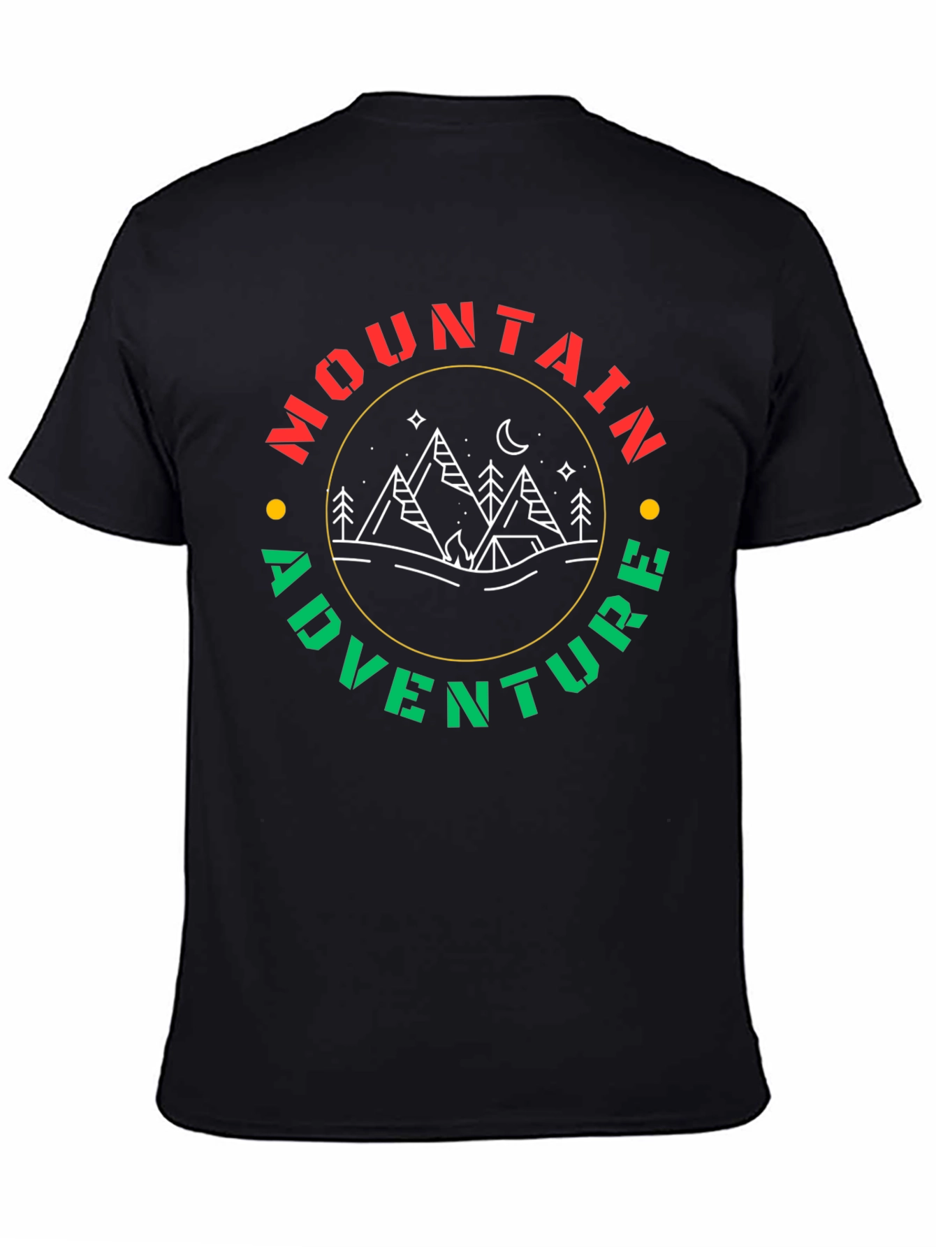 Mountain Adventure Graphic Tee - Black