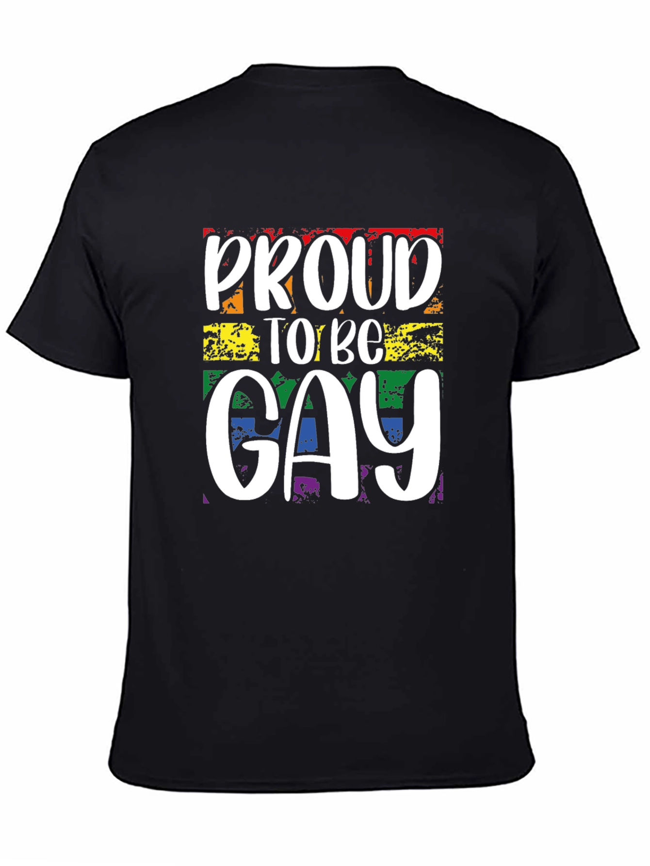 Proud to be Gay T-Shirt - Rainbow LGBT Pride