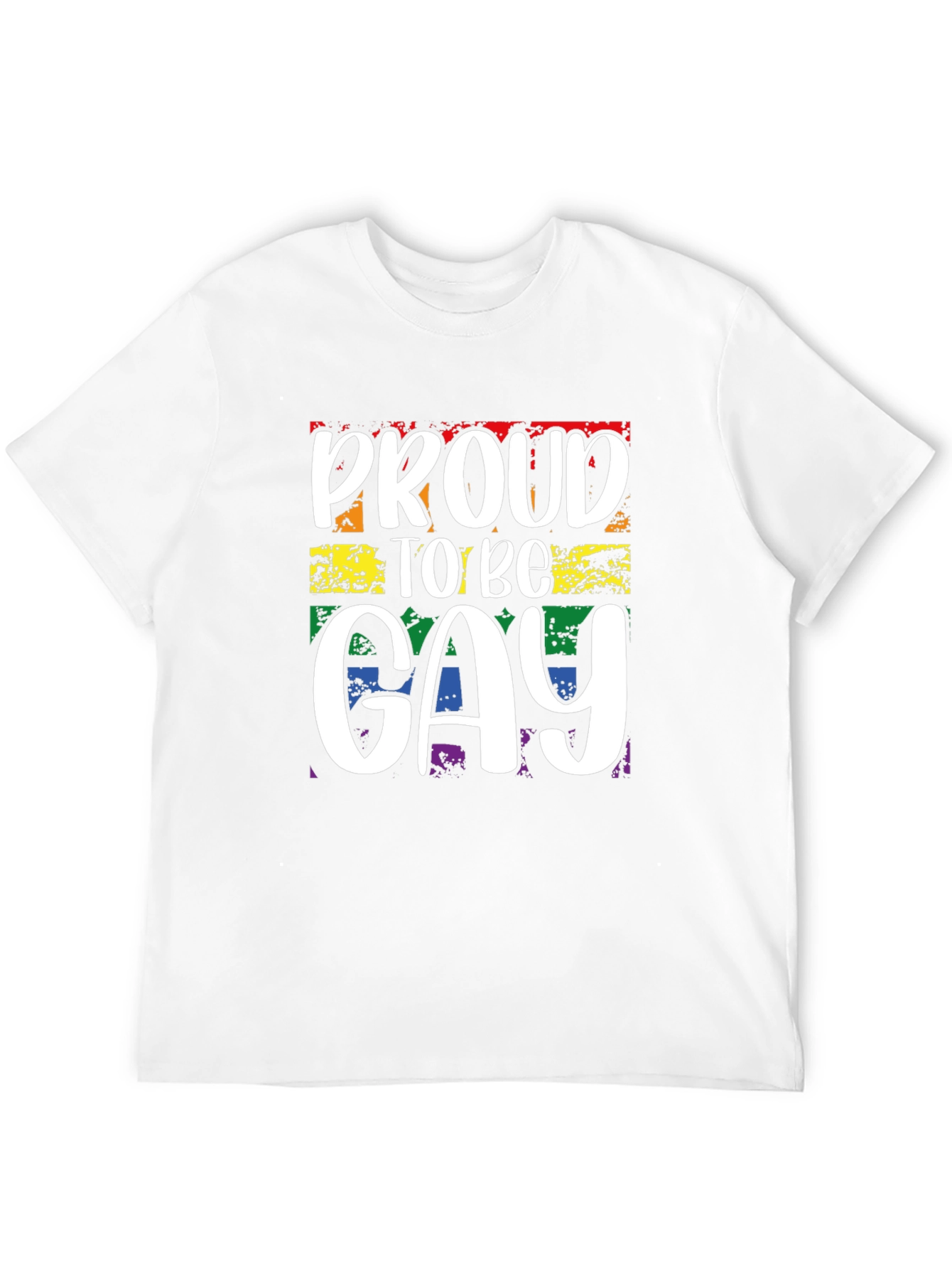 Proud to be Gay T-Shirt - Rainbow LGBT Pride
