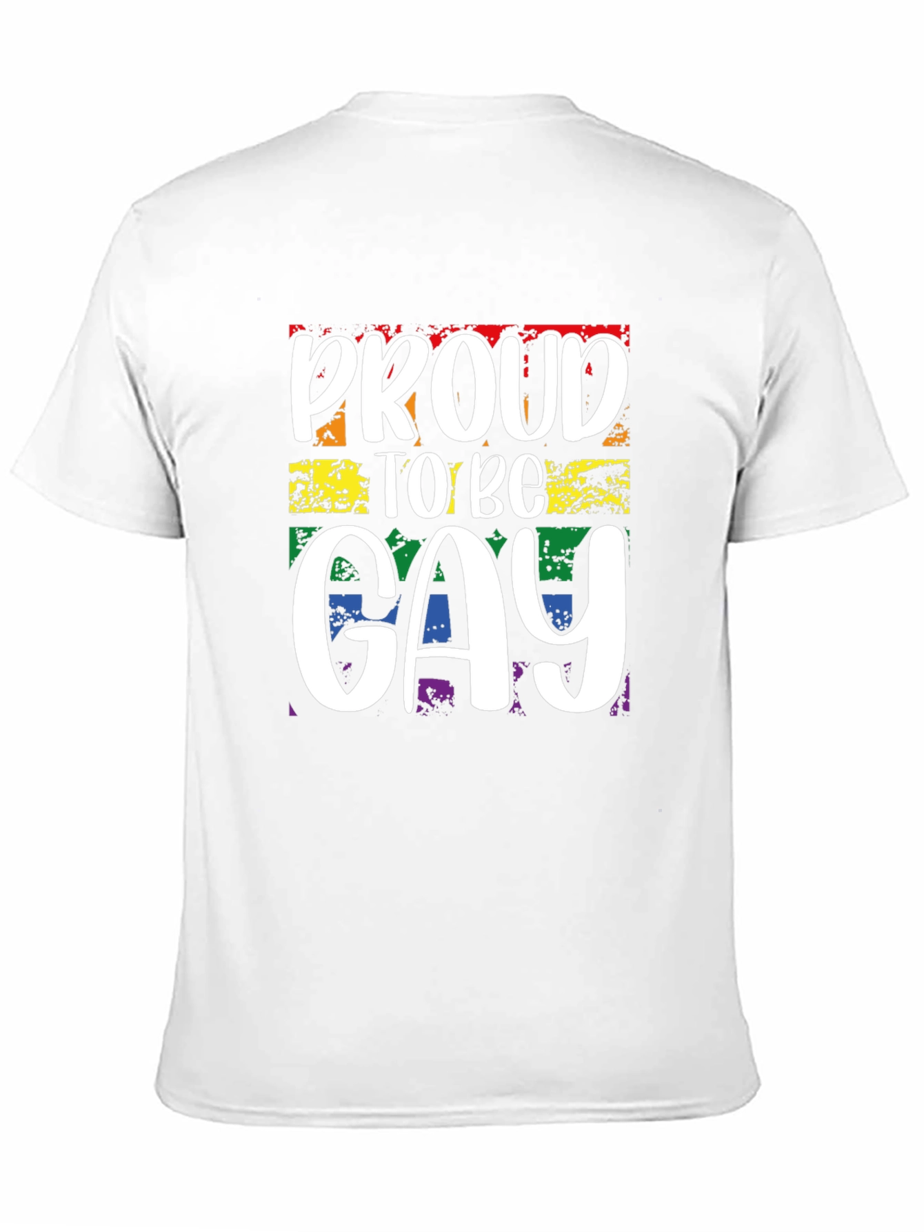 Proud to be Gay T-Shirt - Rainbow LGBT Pride