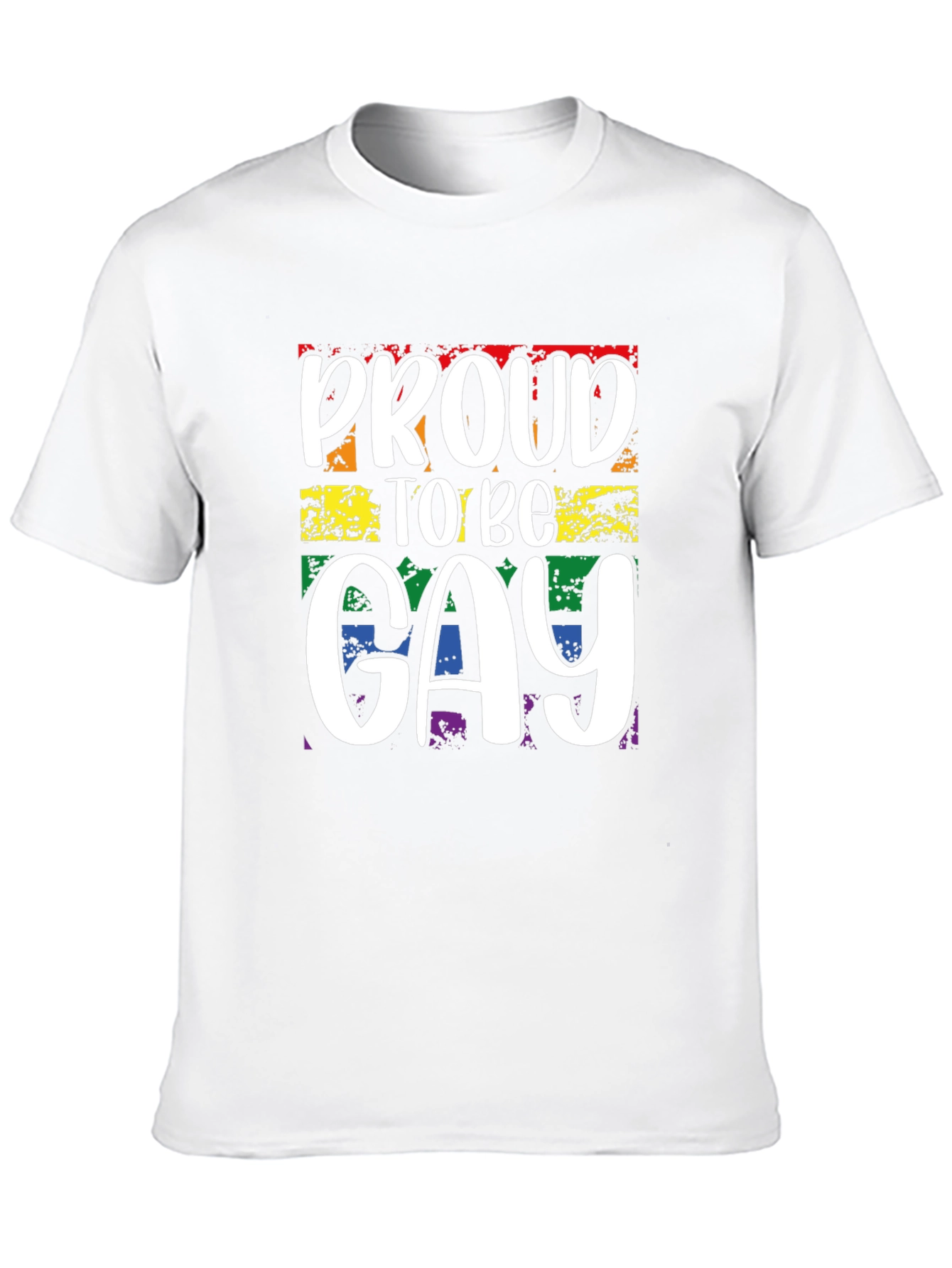 Proud to be Gay T-Shirt - Rainbow LGBT Pride