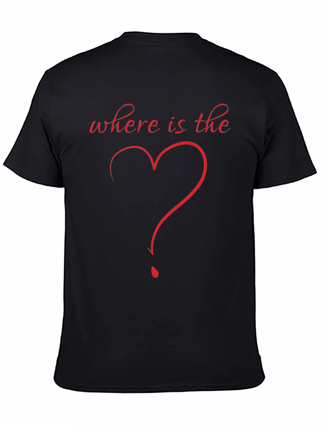 Where Is The Love T-Shirt Heart Question Mark