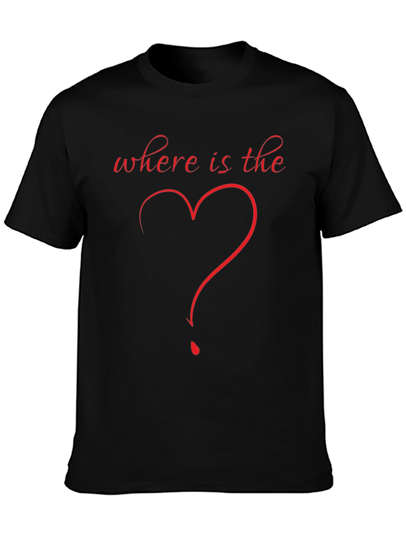 Where Is The Love T-Shirt Heart Question Mark