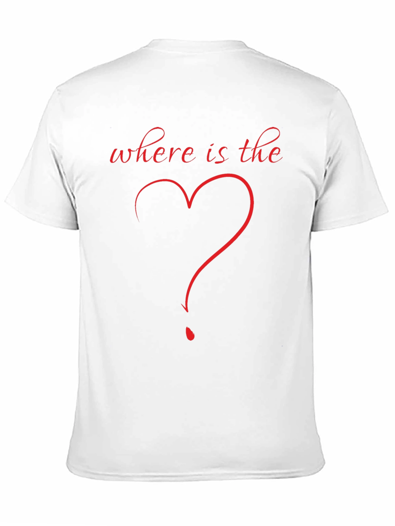 Where Is The Love T-Shirt Heart Question Mark
