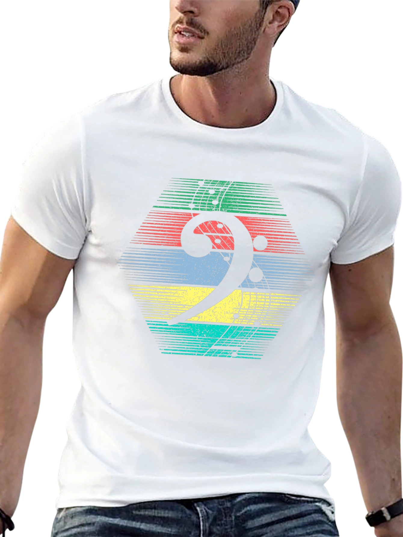 Bass Clef Retro T-Shirt