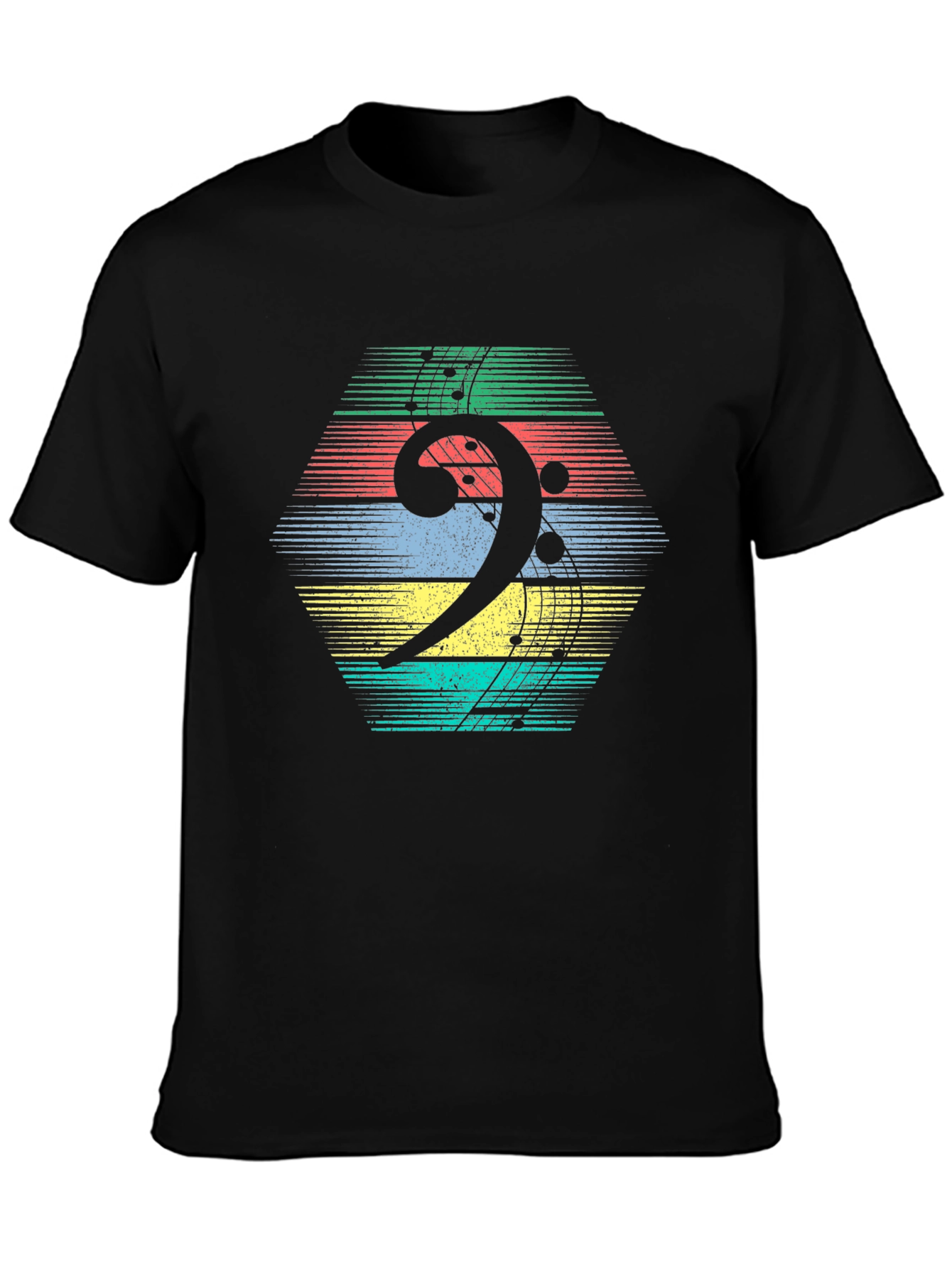 Bass Clef Retro T-Shirt