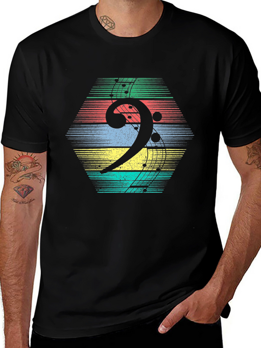 Bass Clef Retro T-Shirt