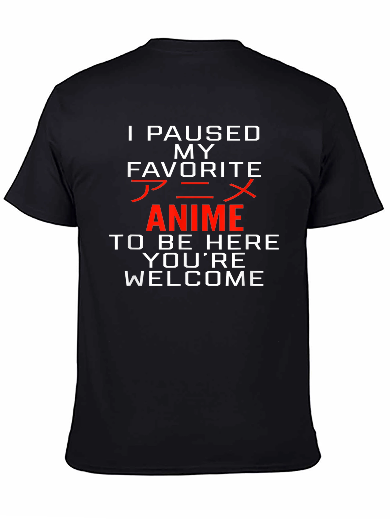 Anime Paused Graphic Tee - Youre Welcome!