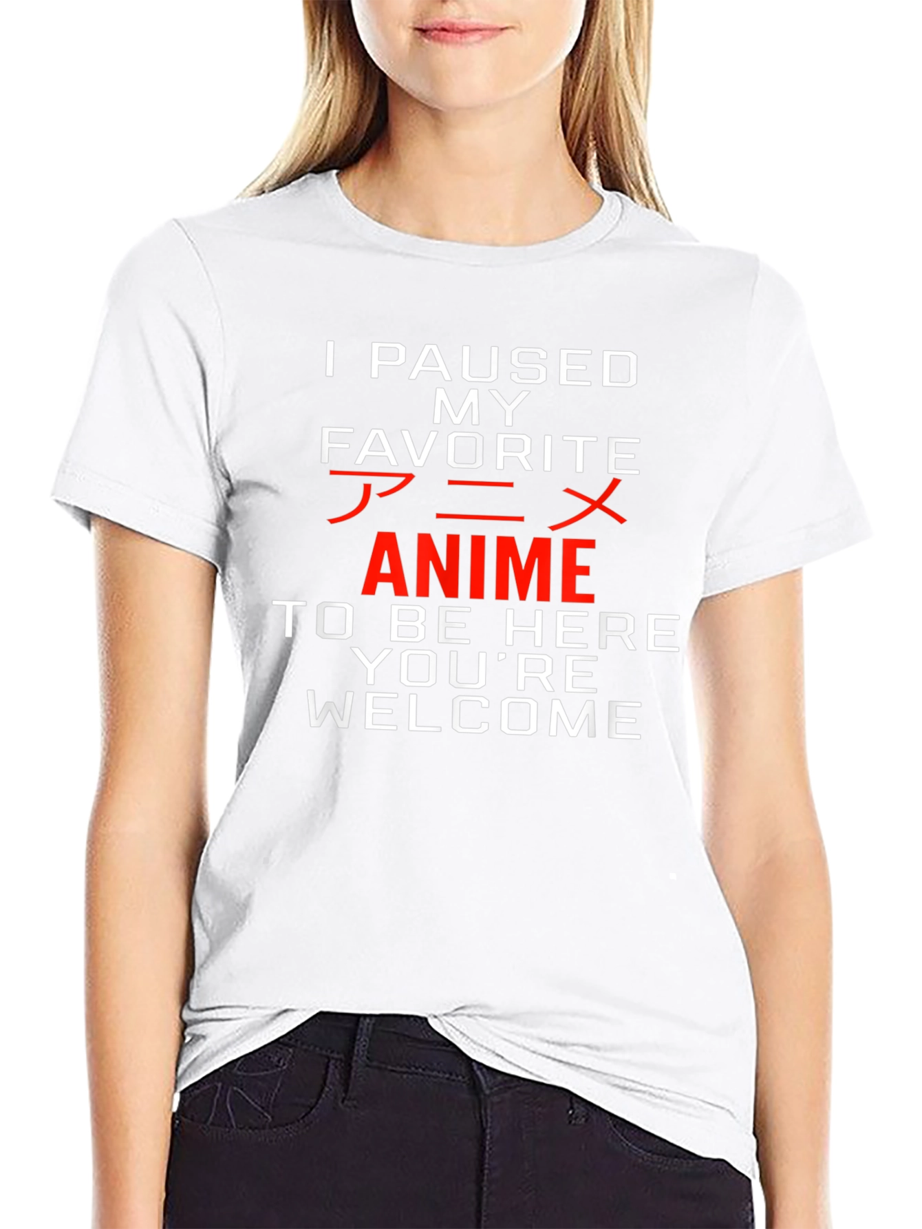 Anime Paused Graphic Tee - Youre Welcome!