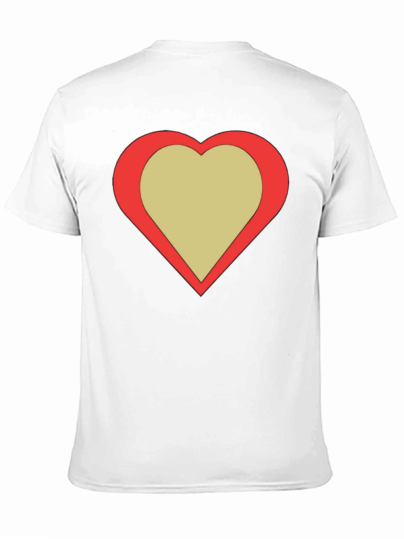 Heart Graphic Black Tee - Stylish & Trendy