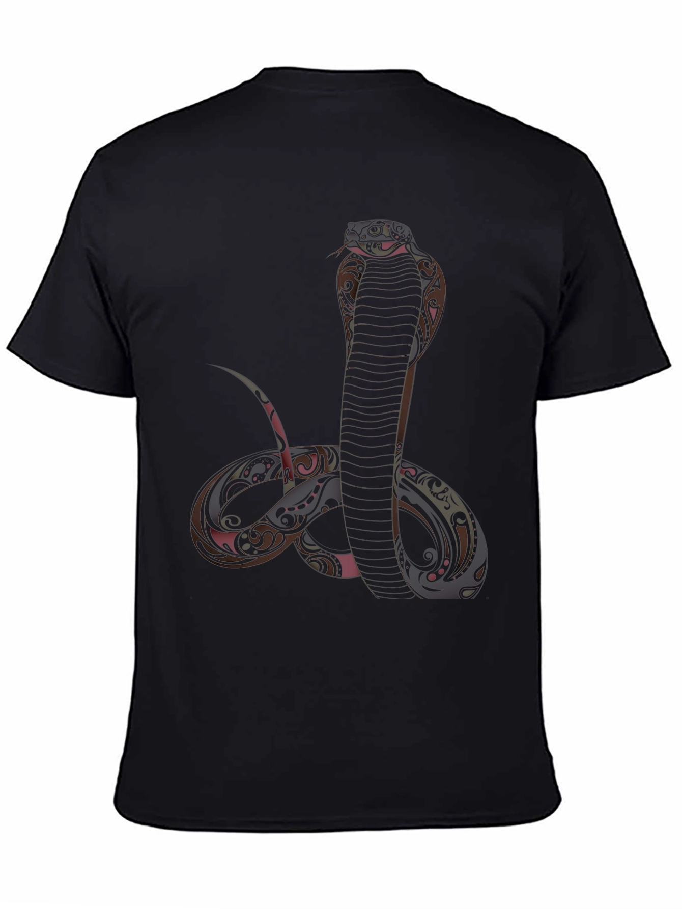 Cobra Graphic Print Black T-Shirt