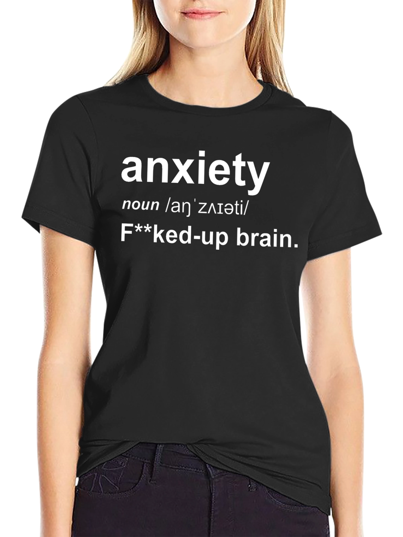 Anxiety Definition Graphic T-Shirt - Funny Mental Health Tee