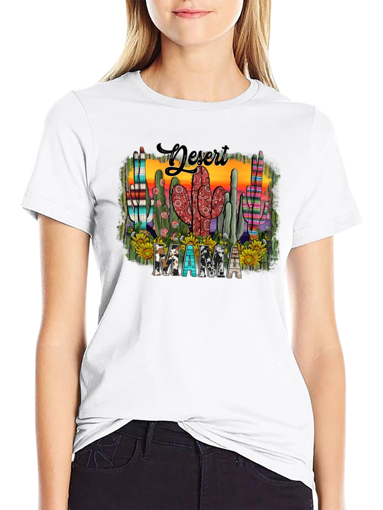 Desert Mama Cactus Graphic T-Shirt