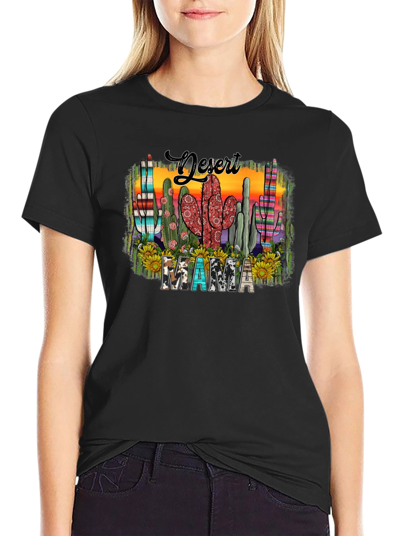 Desert Mama Cactus Graphic T-Shirt