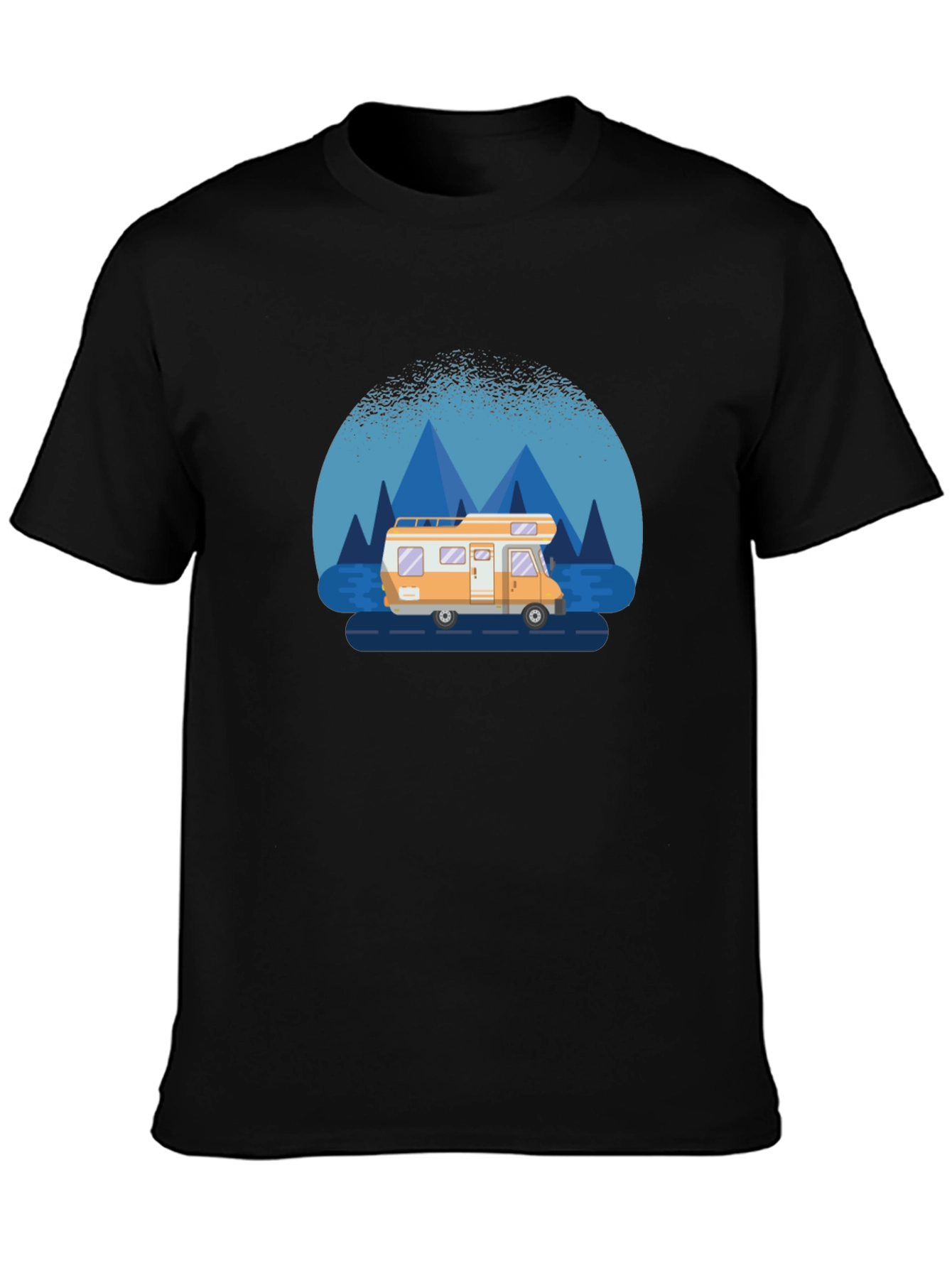 Camper Van Graphic T-Shirt - Adventure Awaits!