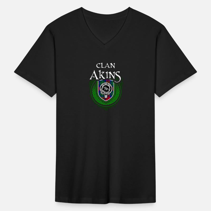 Akins Surname Scottish Clan Tartan Crest Badge