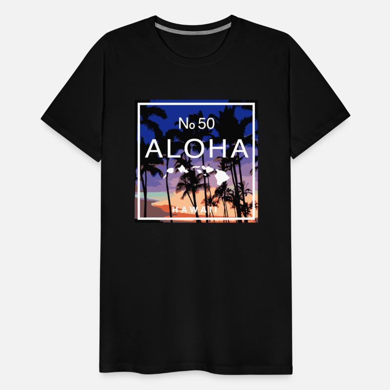 Aloha Hawaii No 50 State Tropical Beach Sunset
