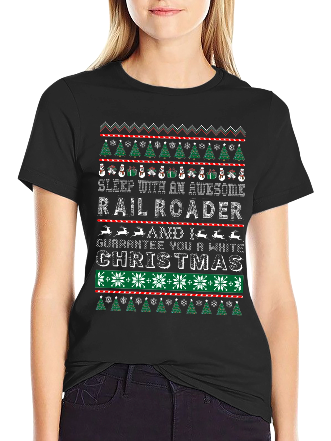 Railroader Christmas T-Shirt