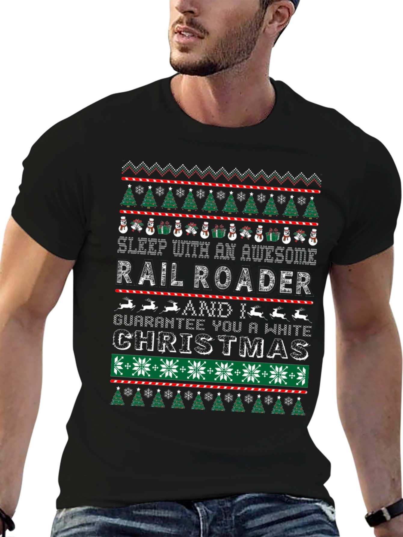 Railroader Christmas T-Shirt
