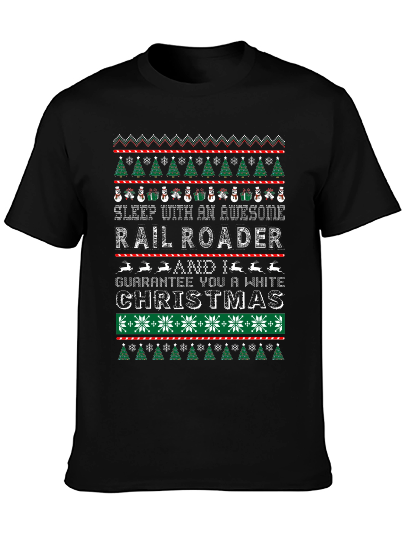 Railroader Christmas T-Shirt