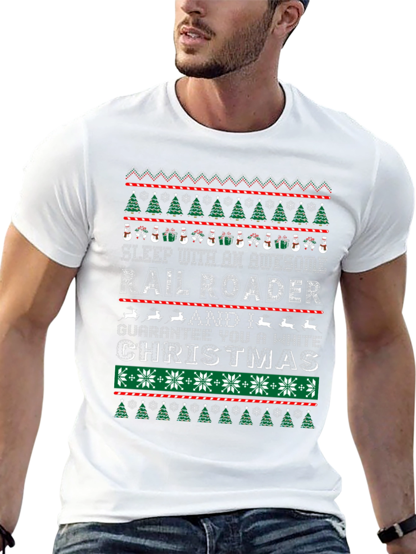 Railroader Christmas T-Shirt