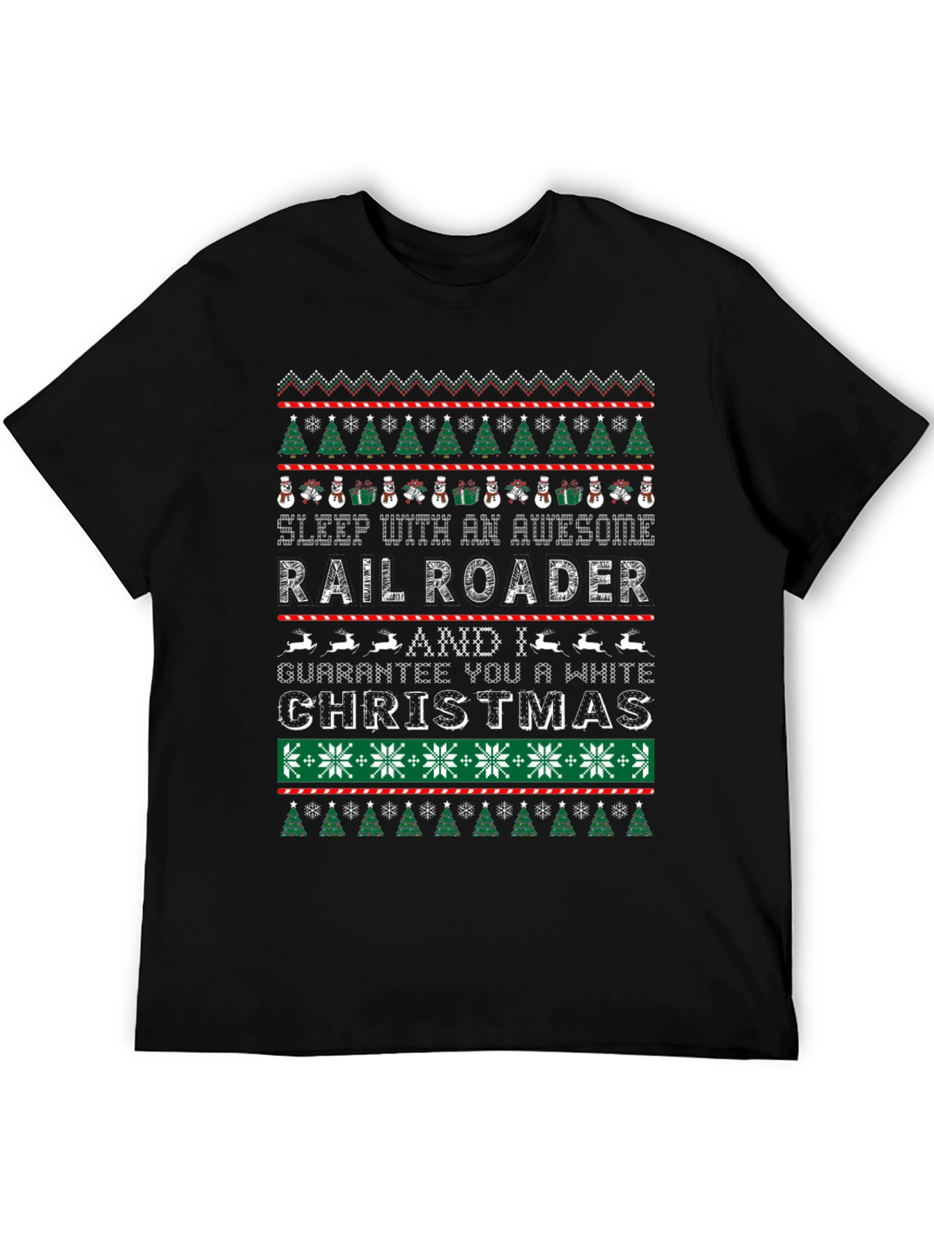 Railroader Christmas T-Shirt