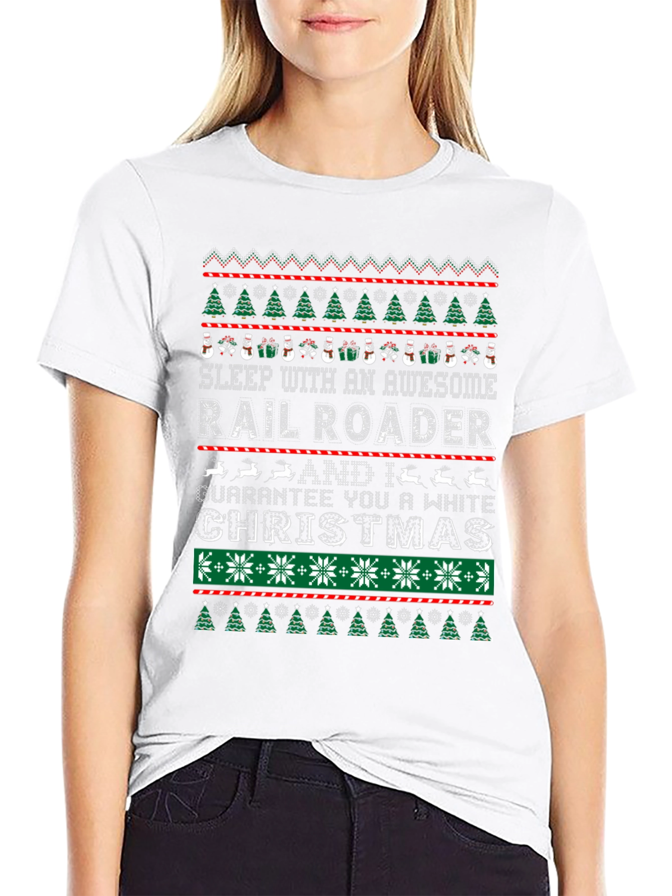 Railroader Christmas T-Shirt