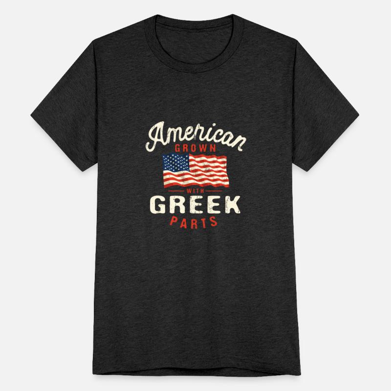 American Grown with Greek Parts Patriotic National