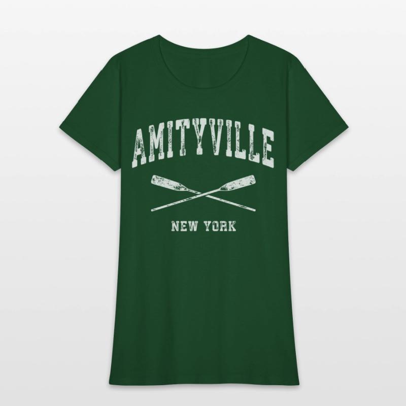 Amityville New York Nautical Crossed Oars