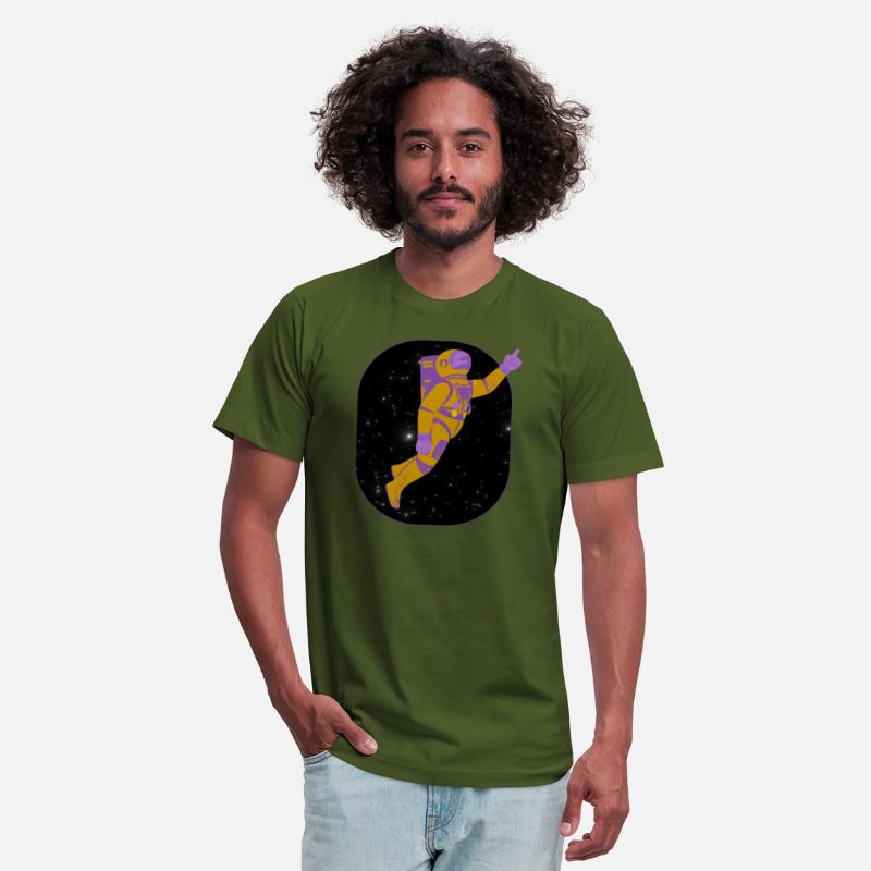 Amusing Astronaut in Deep Space Vector Graphic