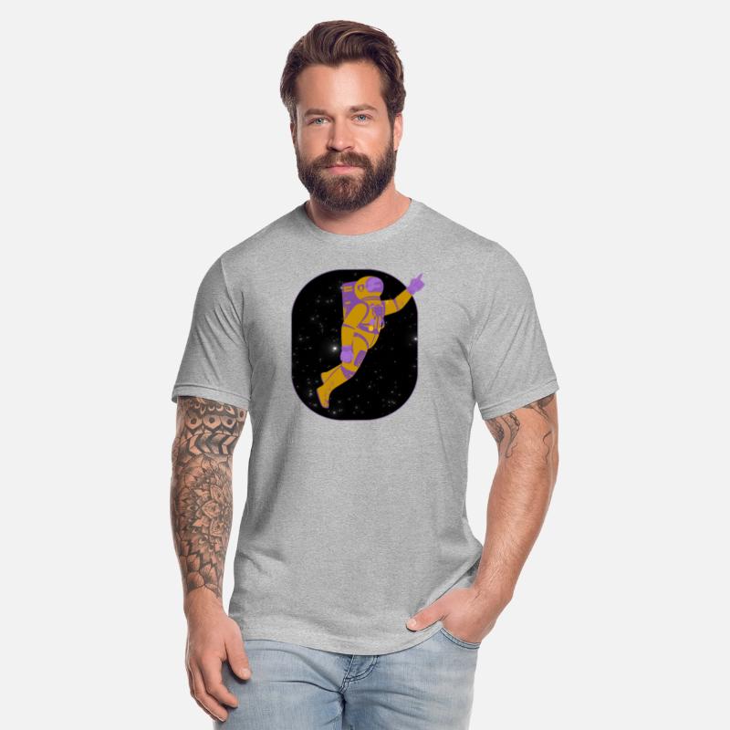 Amusing Astronaut in Deep Space Vector Graphic