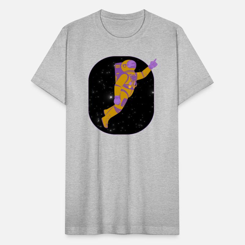 Amusing Astronaut in Deep Space Vector Graphic