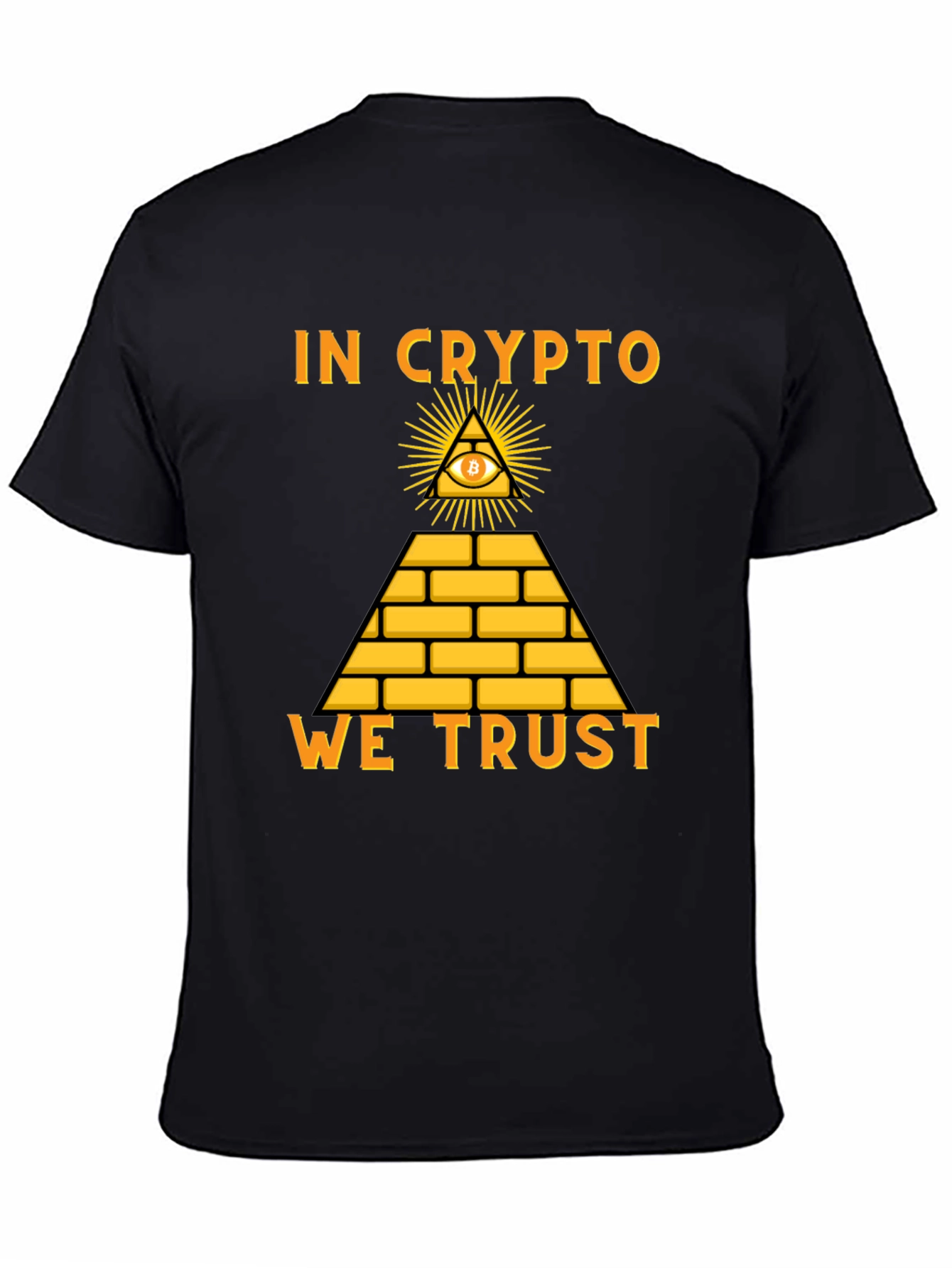 In Crypto We Trust Bitcoin Pyramid T-Shirt