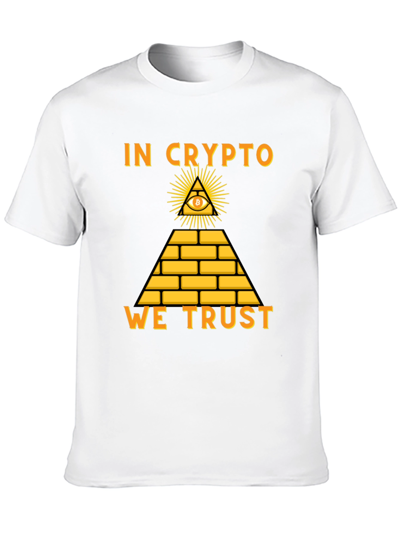 In Crypto We Trust Bitcoin Pyramid T-Shirt