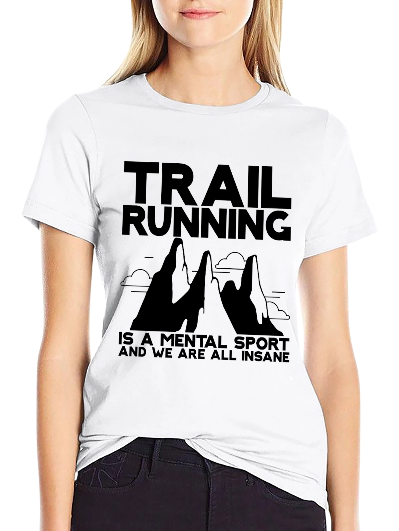 Trail Running Mental Sport T-Shirt - Black