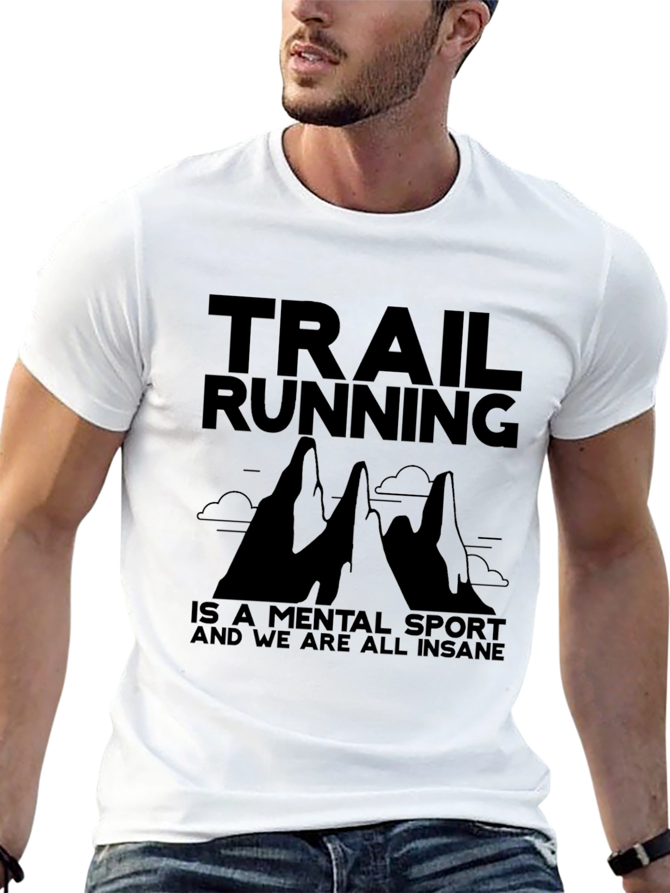 Trail Running Mental Sport T-Shirt - Black