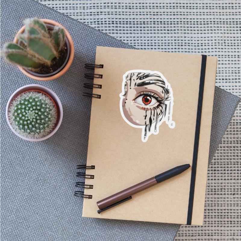 Anime girl with RED EYES