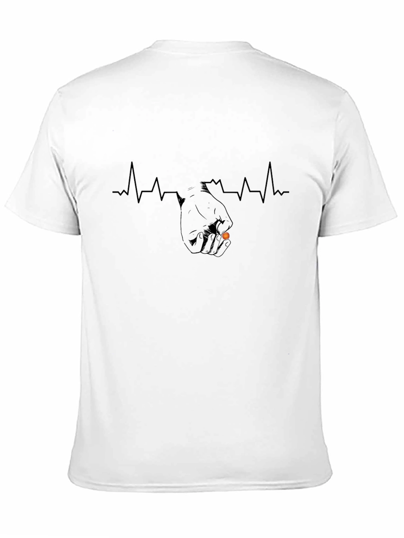 Heartbeat Fist Bump T-Shirt - Unique Design